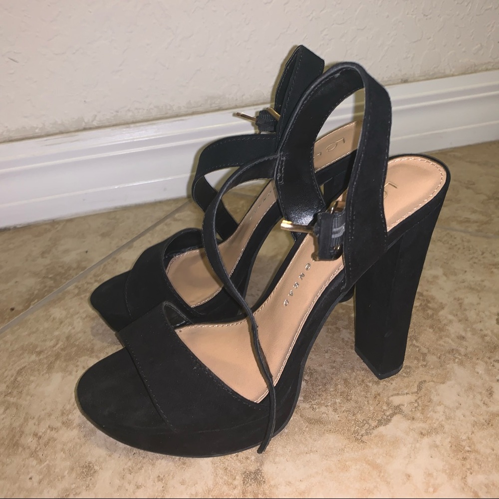 Black Chunky Heels